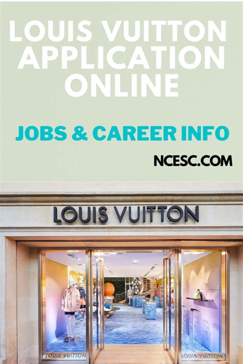 employment at louis vuitton|louis vuitton application for employment.